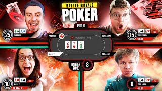 NEW: BATTLE ROYALE POKER with Spraggy, Tonkaaaa, MarlzTV and PyeFacePoker! ♠️ PokerStars