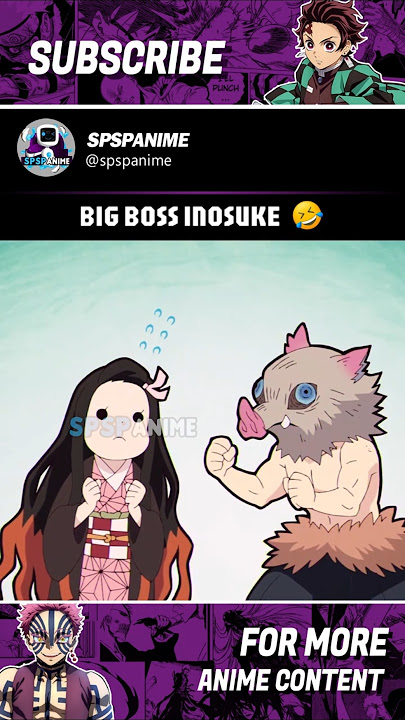 Inosuke Teaching Nezuko #demonslayer #Nezuko #Inosuke #kny #animeedits #shorts
