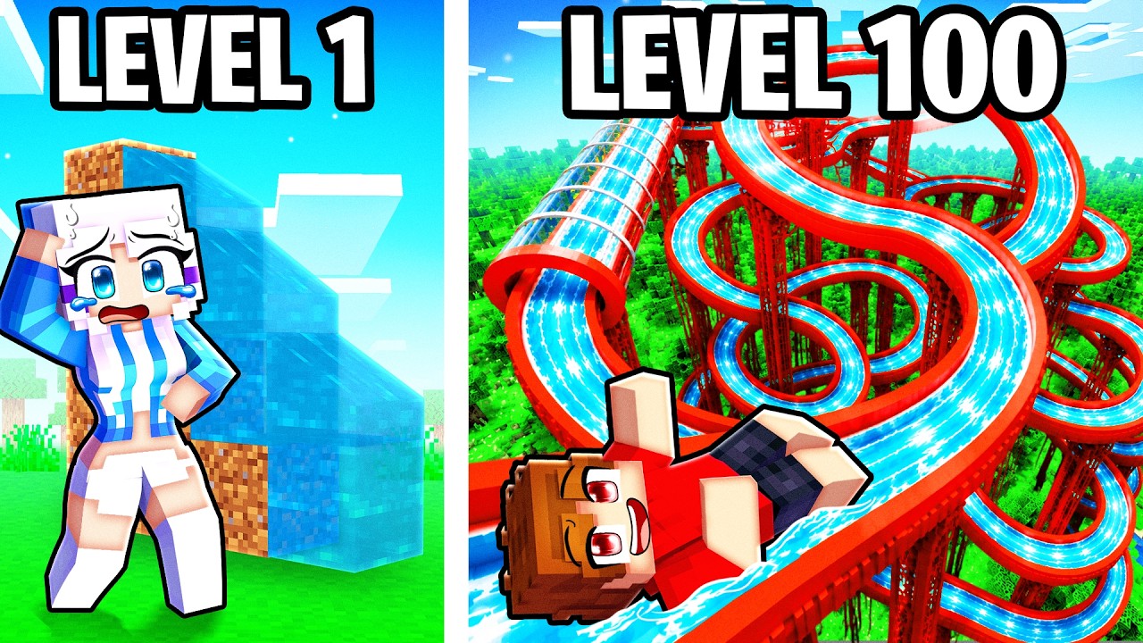 $1 VS $1,000,000,000 Waterslide in Minecraft...