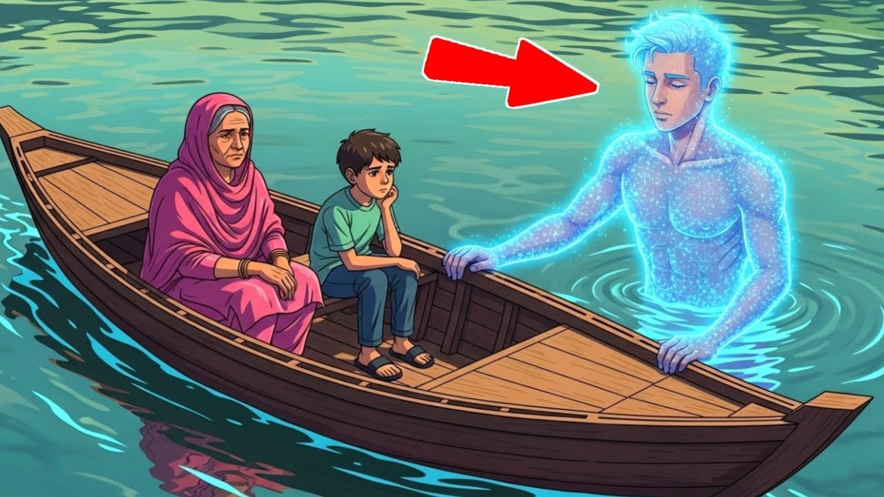 ام عالقة مع طفلها في الماء ومخلوق جني يساعدهما - قصص رعب عربية
