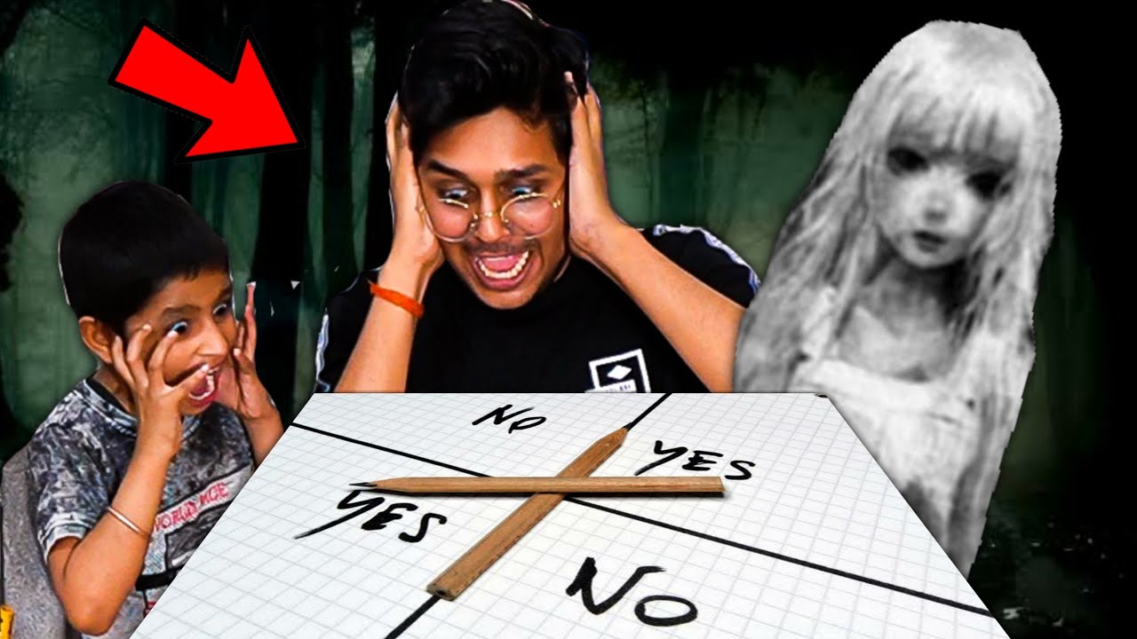 CHARLIE CHARLIE CHALLENGE at 3AM - Rachitroo