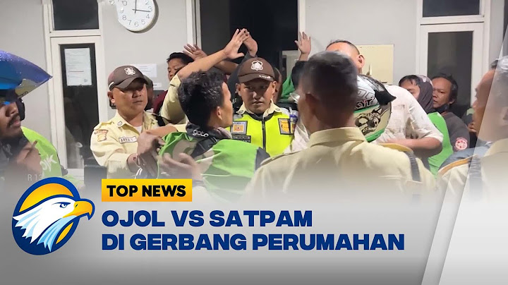 Rekan Dipukul, Driver Ojol Gerudug Pos Security - [Top News]