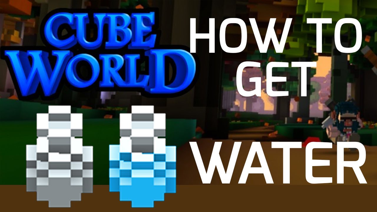 comment remplir une glass flask cube world