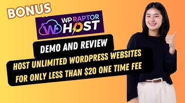 Unlock Unlimited WordPress Power at a One-Time Low Fee– WP Raptor Host Exposed#technology#freedomain