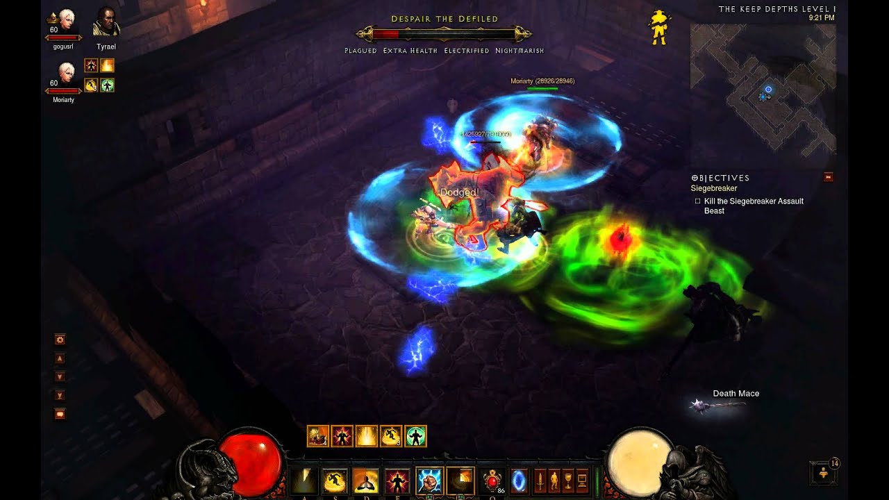 players working 2 diablo not 8 III bugged ?!  YouTube inferno Diablo mob