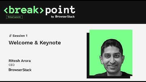 Breakpoint 2020 - Welcome and Keynote