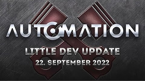 Little Dev Update: 22. September 2022 (4.2 Revamp Update!)