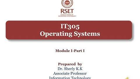 IT305 OS Module I part1audio