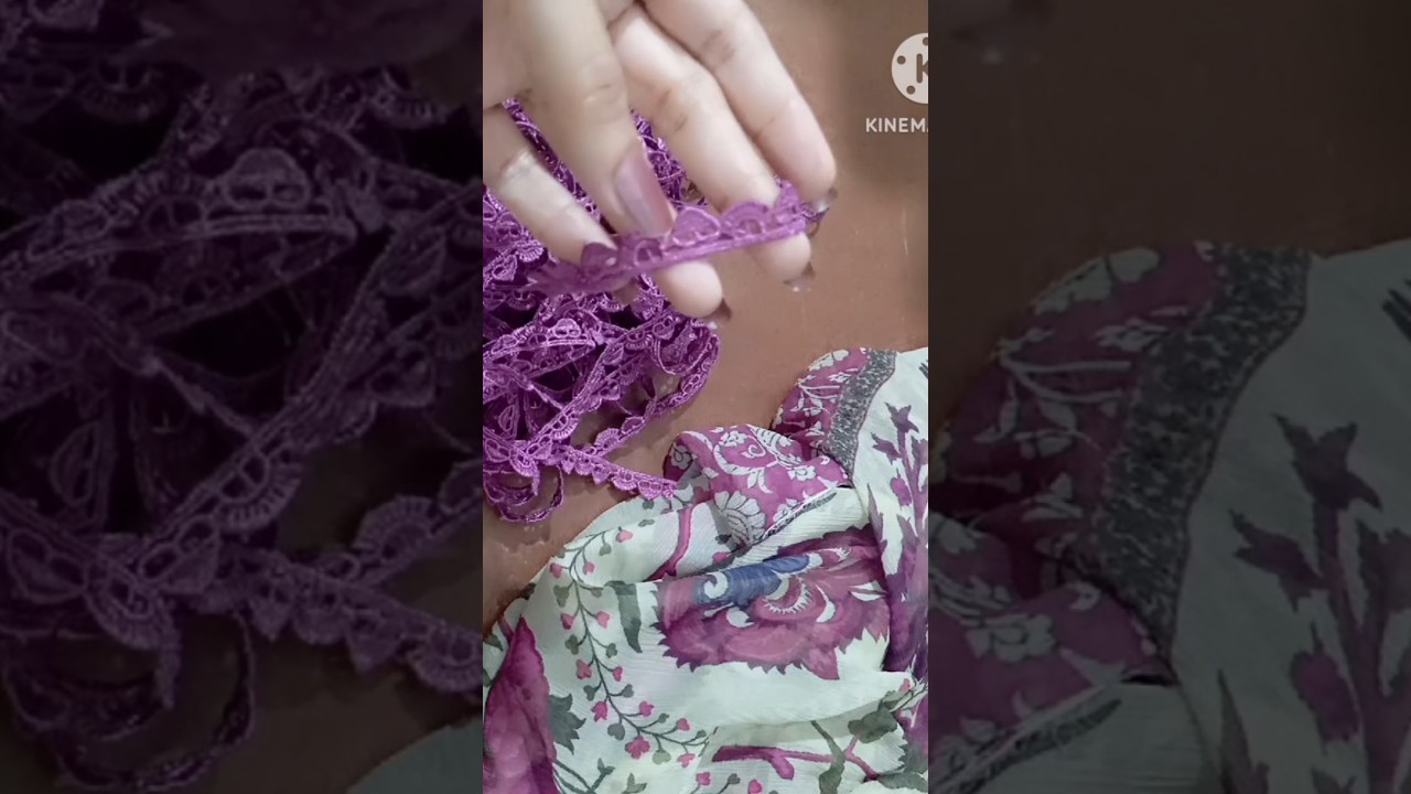 How To Attach Sheetal Lace On Duptta | Nadia Javed