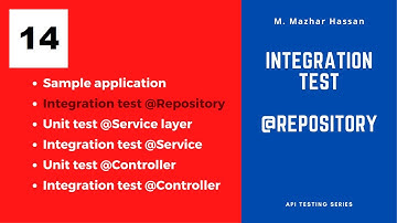 Spring Boot: Write Integration Test for @Repository | Delivering Quality 14 | API Testing