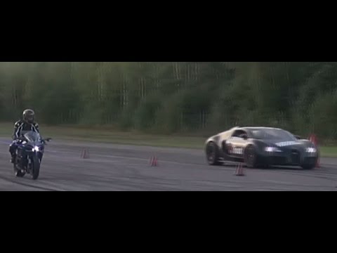 [4k] Kawasaki Ninja H2 vs Bugatti Veyron 16.4 "Dutchbugs"