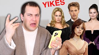 Brutally Honest Review of Golden Globes 2023
_
⚉ PATREON: https://www.patreon.com/chrisklemens
**well today we are reviewing (turned very quickly into roasting) the fashion from the red carpet of the Golden globes 2023....we take a brutally honest look at people like Jenna Ortega, Jennifer Coolidge, Selena Gomez, Austin butler, Donald glover, viola Davis, mj Rodriguez, and more. Id love to hear what your opinion on this dumpster fire was lmaoooo
⚉ UNHINGED WITH CHRIS KLEMENS PODCAST: https://link.chtbl.com/unhinged
⚉ MERCH: https://middlekid.supply
⚉ MERCH INSTAGRAM: http://instagram.com/middlekid
⚉ INSTAGRAM: http://instagram.com/chrisklemens
⚉ TIKTOK: https://www.tiktok.com/@chrisklemens?lang=en
⚉ TWITCH: https://www.twitch.tv/chrisklemens
⚉ TWITTER: https://www.twitter.com/ChrisKlemens
⚉ DEPOP: http://depop.com/chrisklemens
⚉ SPOTIFY: https://open.spotify.com/user/12158058072
⚉ AMAZON: https://www.amazon.com/shop/chrisklemens
FREE SH*T:
HUSTLE: CHRIS20 at checkout https://bit.ly/3bMGiEs
LUPII: CHRIS20 at checkout http://getlupii.com
UBER: uberchris93
LYFT: chris498846
GETT: GTJQQJT
UBER EATS: eats-uberchris93
POSTMATES: FLDCN
AIRBNB: www.airbnb.com/c/chrisk15221
TESLA: https://ts.la/chris75758
BUSINESS INQUIRIES: business@chrisklemens.com (to ensure this is this the most up-to-date email, check my twitter)
MY MOST POPULAR VIDEOS:
► Interviewing Jake Pauls Neighbors: http://bit.ly/2tXMGiO
► I Paid for Trisha Paytas Patreon: https://bit.ly/2JKGs0E
► The Ultimate Mukbang with Trisha Paytas: https://bit.ly/2JLS2IT
► Reacting to Trisha Paytas Video About Me: https://bit.ly/32ESTm6
► Me Drunk vs. Me High: https://bit.ly/2Zacd8C
► Asking Strangers Stoner Questions: https://bit.ly/2JKGuFO
FILMING GEAR:
• MAIN CAMERA: https://amzn.to/2K0bZuq
• MAIN CAMERA LENS: https://amzn.to/2Ya8Jln
• LIGHTING: https://amzn.to/2Sy4sXE
• VLOG CAMERA: https://amzn.to/2SA1qCi
• TRIPOD: https://amzn.to/2Y0dWAR
• VLOG CAMERA TRIPOD: https://amzn.to/2YeN0Zm
• MEMORY CARDS: https://amzn.to/2Sy4uPg
My name is Chris Klemens, I live in Los Angeles (before in New York City), and make YouTube videos. They consist of man on the street comedy videos interviewing strangers, chaotic hair dyeing, reacting to/following 5 minute crafts and other viral videos, and daily comedy vlogs with people like Claudia Sulewski, Chrissy Teigen, Carly Incontro, Erin Gilfoy, Andrew Lowe, and more. Be sure to subscribe for more, and follow me on my social media like Twitter, Instagram, Facebook, Tumblr, Snapchat, and more. Brutally Honest Review of Golden Globes 2023