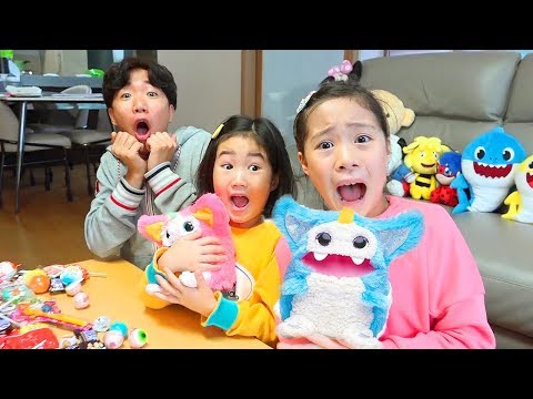 Boram playing with New Funny toys for kids