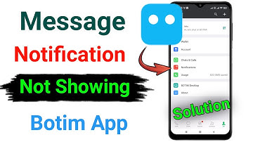 Message not showing on home screen from botim app | botim app message notification not showing