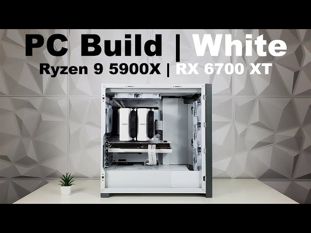 Gaming PC Build White | No RGB | Ryzen 9 5900X | 6700XT Hellhound