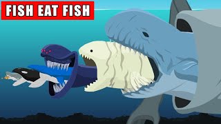 Fish Eat Fish Monster Animation