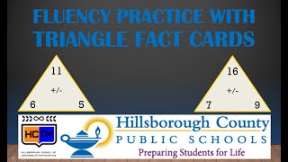 Triangle Fact Cards Addition Subtraction