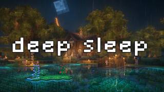 8 Hours Minecraft Sleep   Deep Sleep In Minecraft  Cozy House U0026 Rain  Sleep Study Relax