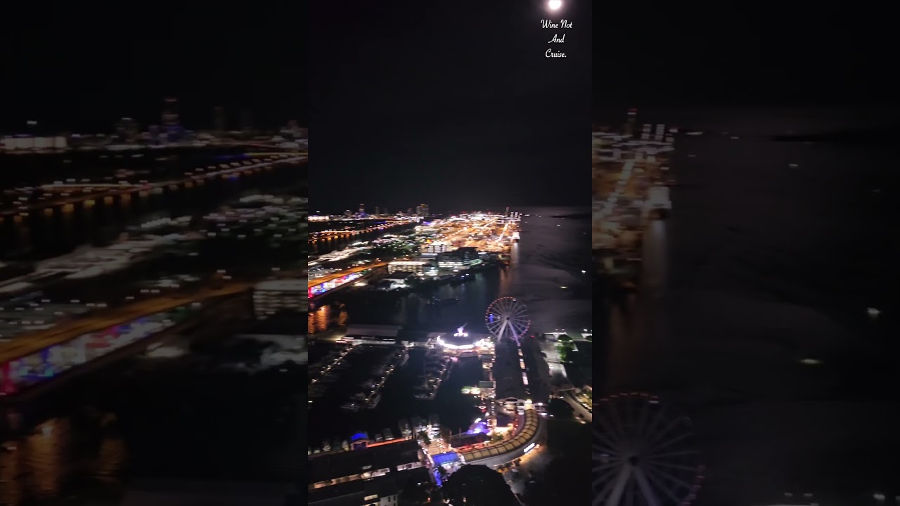 port of miami at night #Miami #ElserHotel, #portofmiami #elser #miami #cruise #brightlights #cruise