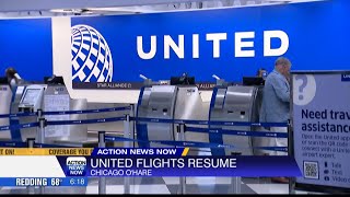 United Airlines working to restore normal operations after technology issues forces ground stop at