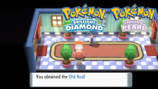 How to get the Old Fishing Rod in Pokemon Brilliant Diamond & Shining Pearl