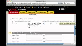 Remove Old Blackboard Courses from my List