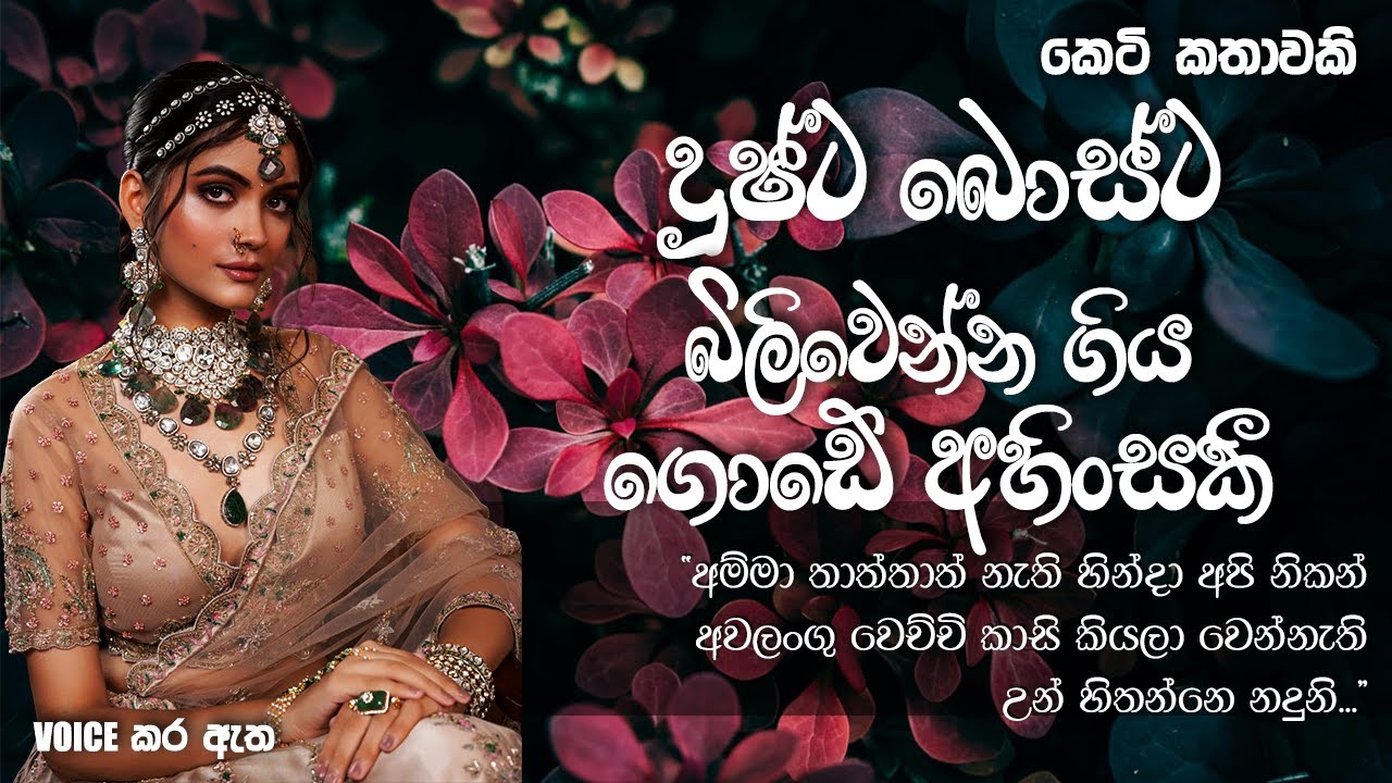 දුෂ්ට බොස්ට බිලිවෙන්න ගිය ගොඩේ අහිංසකී  | Sinhala short story | BOOK CAFE 