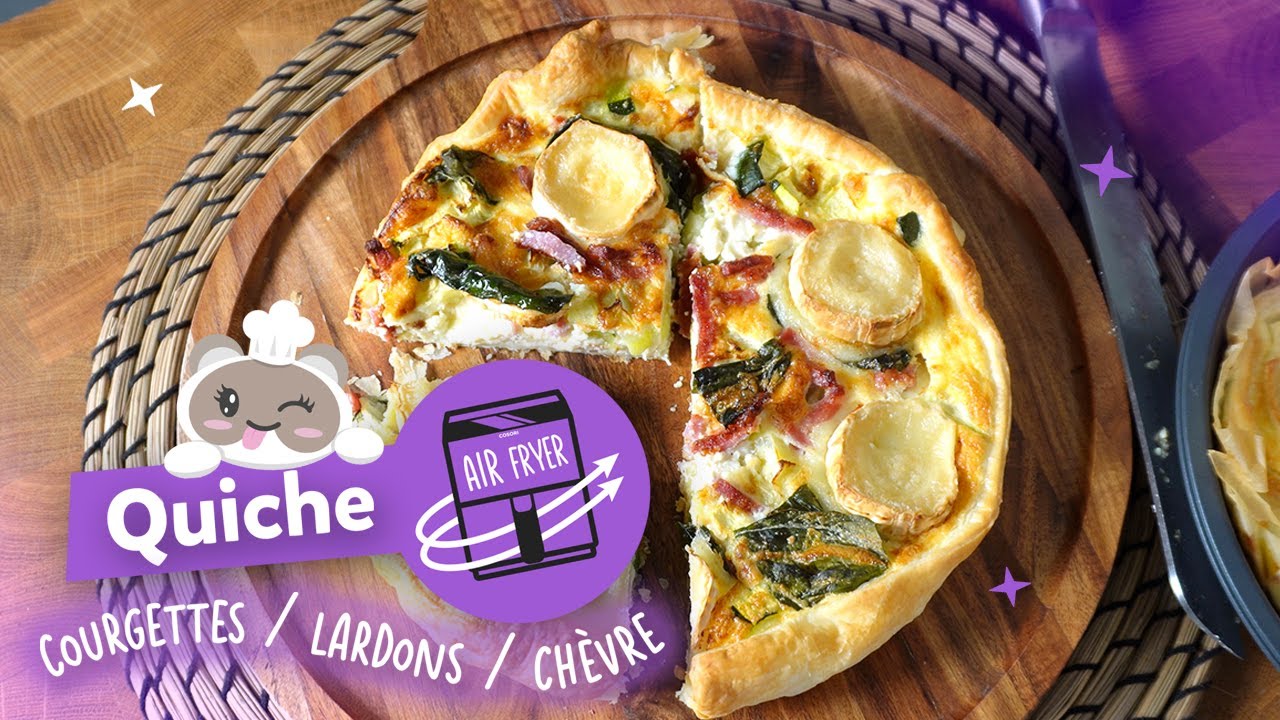 AIR FRYER : Quiche ULTIME courgettes chèvre savoureuse !