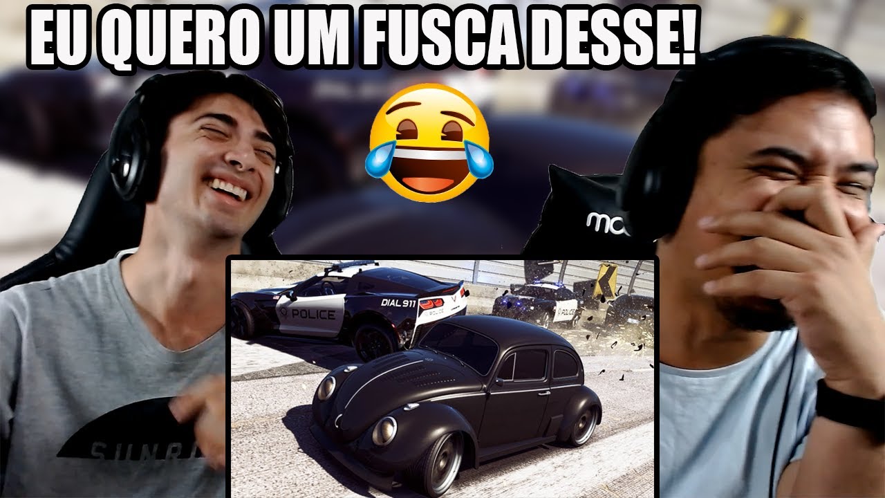 REACT FUSCÃO PRETO A 360 KM/H EM FUGA! - Need for Speed Payback (Games EduUu)