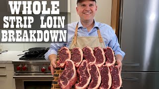 How to Cut a Whole Strip Loin into Steaks and Save Money