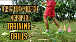10 cara melatih kecepatan kaki !! Speed ladder drills
