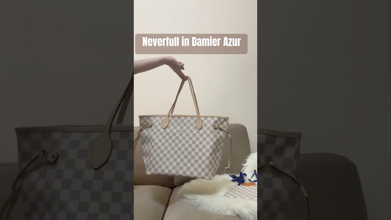 Louis Vuitton Neverfull MM in Damier Azur 