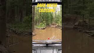 Dark water crossing #automobile #mud #gopro #mudding #offroading #muddy #offroad #offroadatv