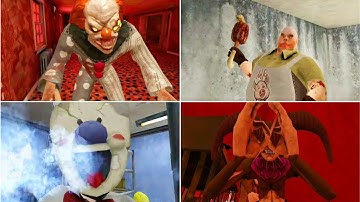 Jumpscares Battle | Death Park 2 Vs Mr Meat Vs Nightmare Gate Vs Ice Scream 6