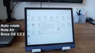 Auto-rotate on Onyx Boox Note Air (Boox OS 3.2.2)