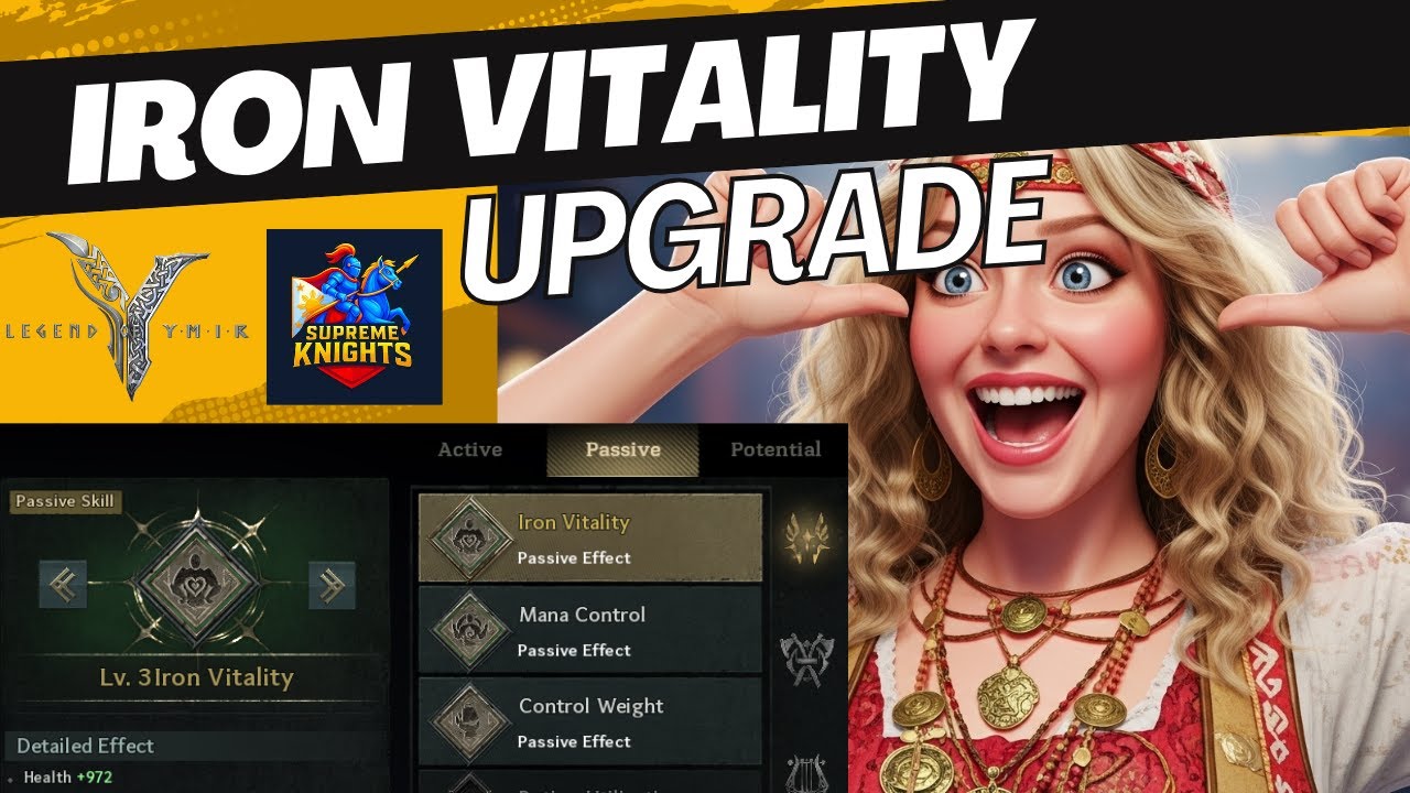 Legend of YMIR – How to Upgrade Passive Skill “Iron Vitality”