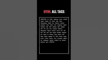 html all tags 💥🙇‍♂️#html #css #clanguage #java #javascript #programming #viral #viralvideo
