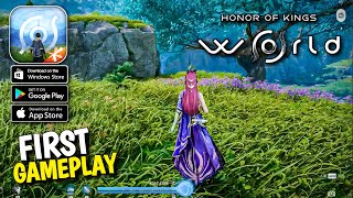 Honor of Kings: World GAMEPLAY! - Open World RPG ⁠｢PC Android IOS⁠」Full Combat Details & Open World