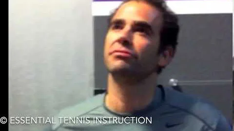 ETI Pete Sampras on his second serve