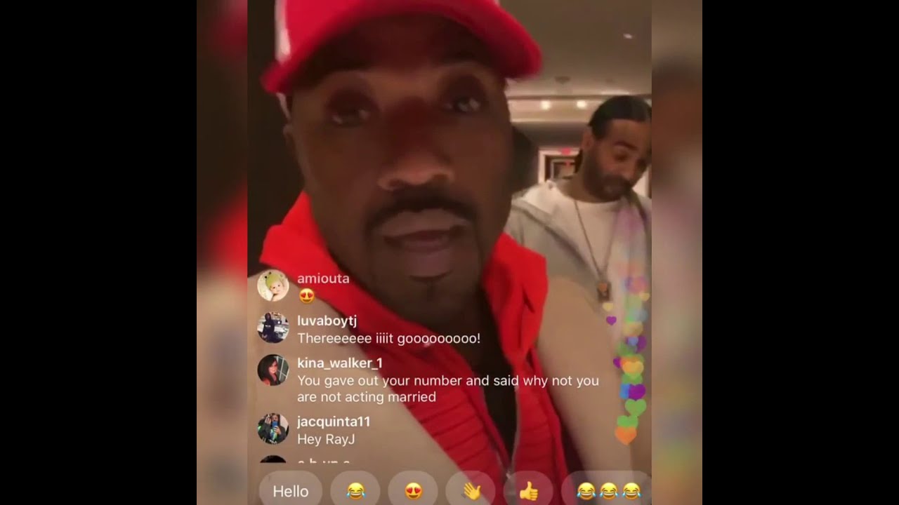 Ray J goes on ig live and denies Princess Love claim that he left his family