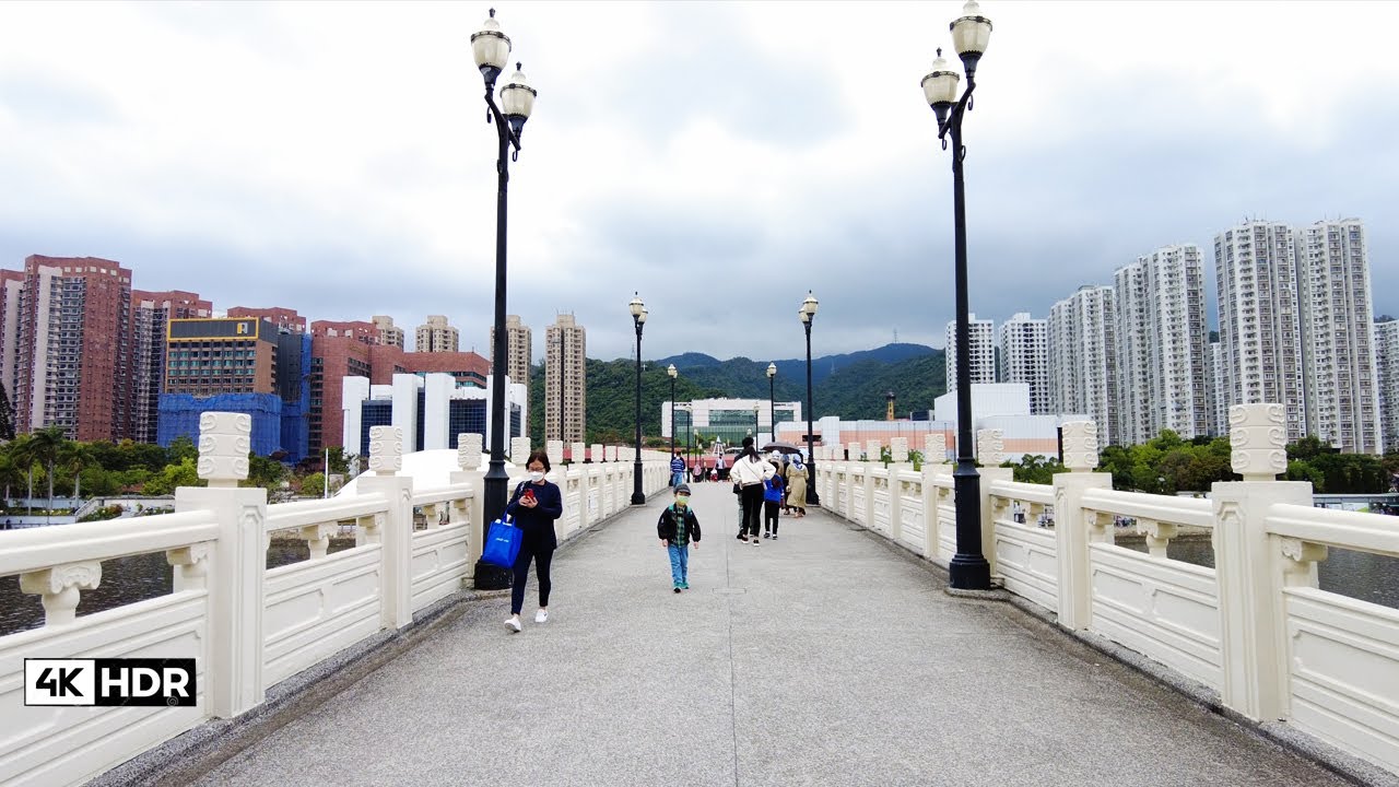 「4K」Hong Kong LEK Yuen Bridge Sha Tin Walking Tour 香港沥源桥沙田徒步游 YouTube