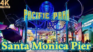Pacific Park 🎢 | Santa Monica, California. USA  [4K]