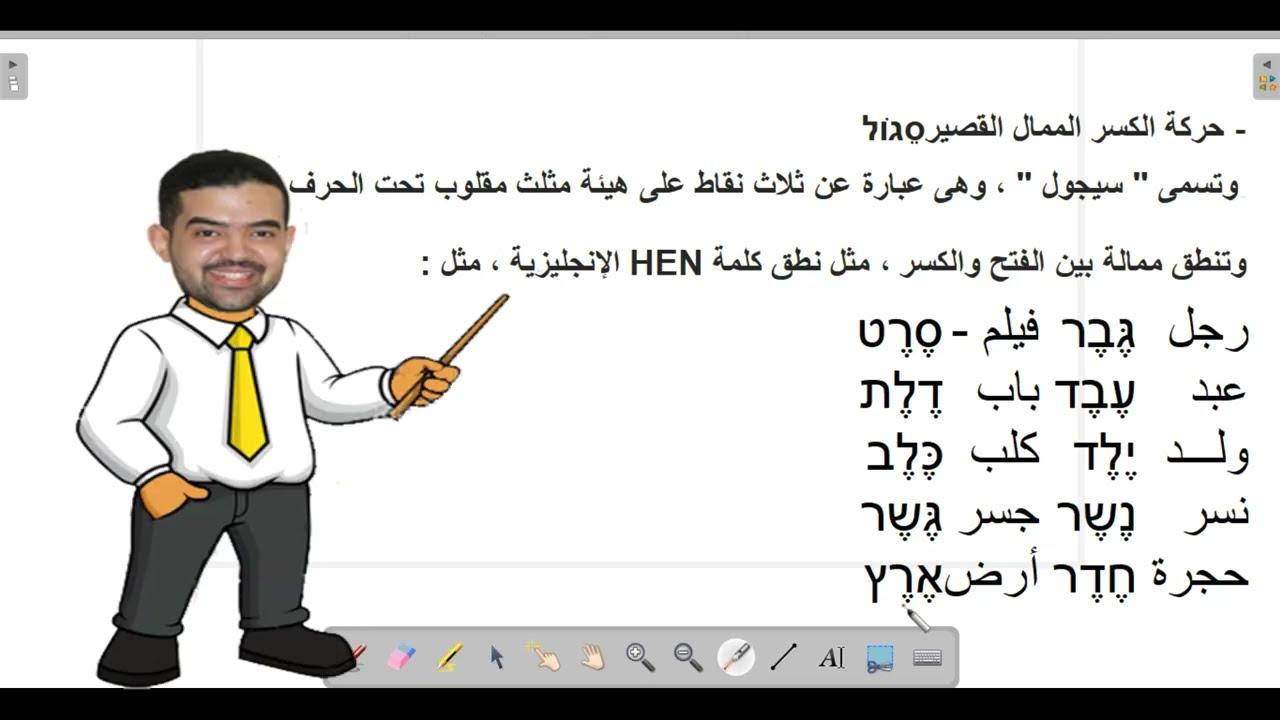 حركات الفتح والكسر فى اللغة العبرية