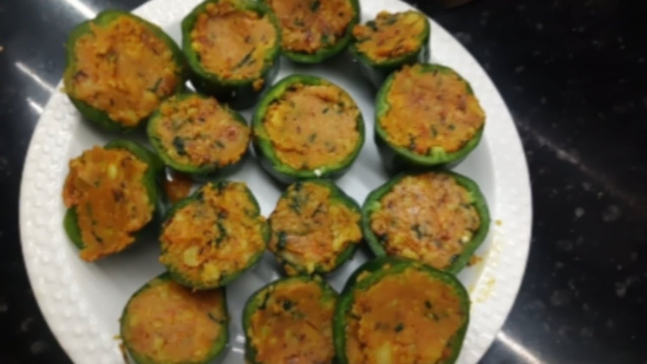 Bharwa Shimla Mirch Recipe | potato stuffed capsicum