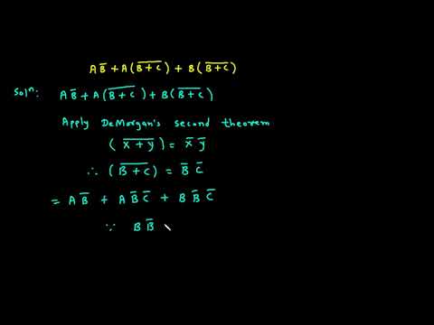 Logic Simplification Using Boolean Algebra 2 | Electrical and Electronics Engineering