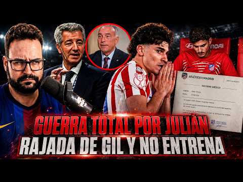 💥¡GUERRA TOTAL por JULIÁN ÁLVAREZ! NO ENTRENA, ENVÍA INFORME MÉDICO ¡RAJADA de GIL MARÍN del BARÇA!