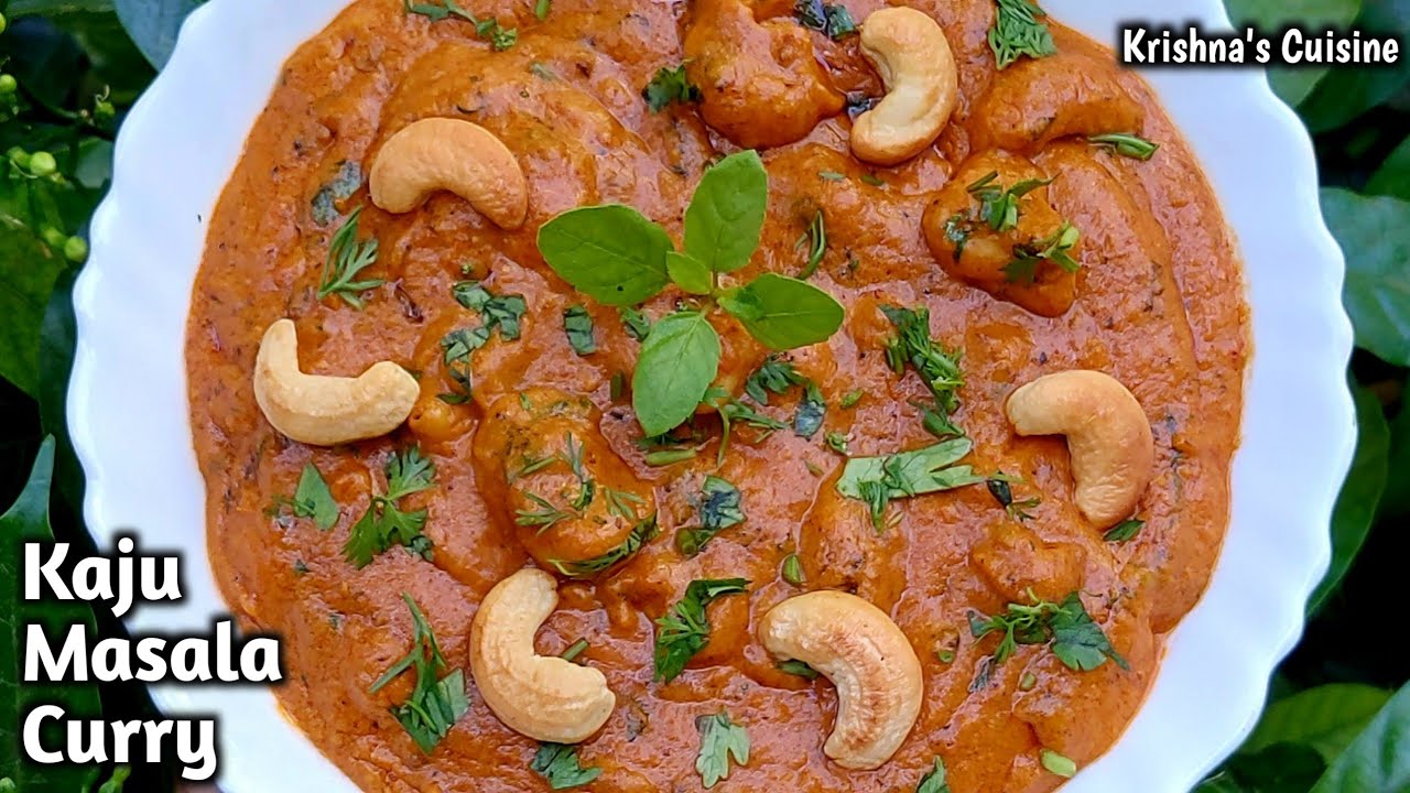 Рецепт карри Каджу Масала || Каджу Масала || Рецепт карри Кадзю || Кухня Кришны #kajucurry