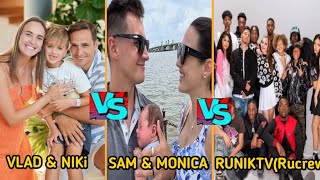 Runiktv (Rucrew)  vs Sam and Monica Family Vs Vlad &amp; Niki Family (Real Name And Ages 2025)