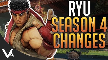 SFV - Ryu Season 4 Changes Explained! New Patch Update For Street Fighter 5 Arcade Edition