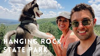 Hiking With A Husky Hanging Rock State Park